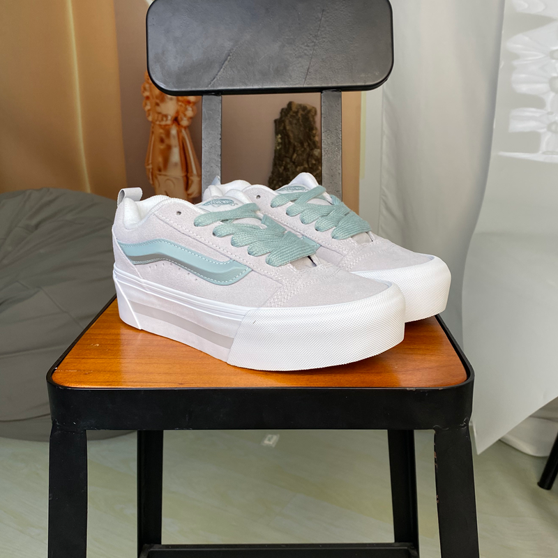 VANS范斯低帮厚底增高面包板鞋