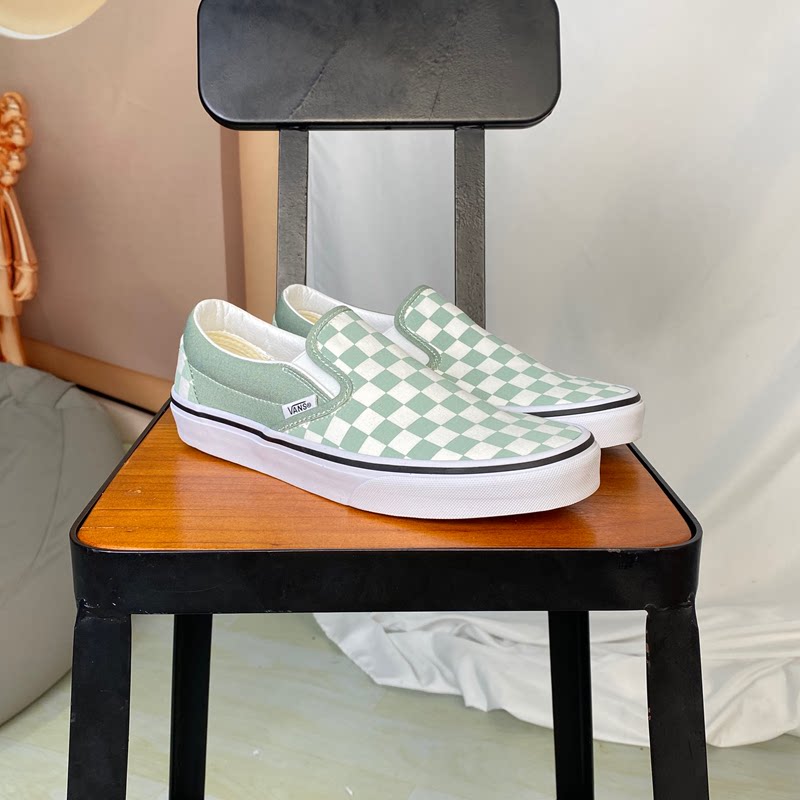 VANS范斯一脚蹬低帮帆布板鞋