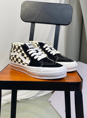 VANS范斯SK8 MID REISSUE83中帮棋盘格男女款休闲板鞋VN000CQQ2BO