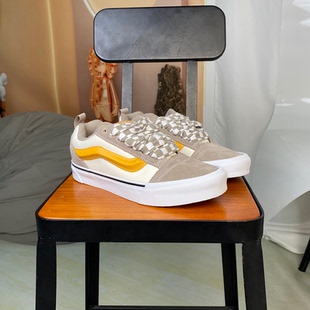 39码 SKOOL低帮美式 复古胖胖男女面包板鞋 VN0009QC0BP VANS范斯KNU