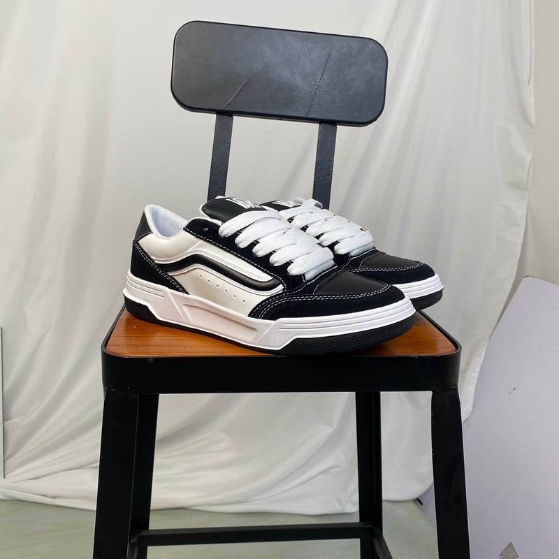 VANS范斯低帮黑白牛皮休闲板鞋
