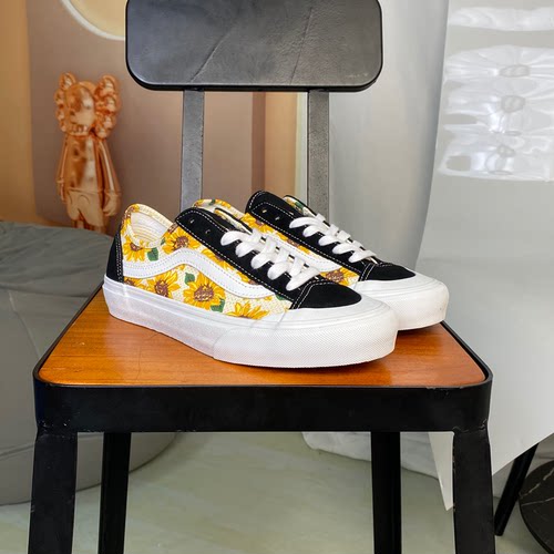 VANS范斯STYLE 36 DECON SF低帮向日葵帆布休闲板鞋VN0A5HFF6SR - 封面