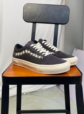 VANS范斯SKATE OLD SKOOL低帮麂皮男女同款专业滑板鞋VN000EDNGRY