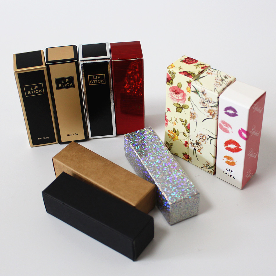 diy口红纸盒 口红唇膏包装盒 润唇膏包装纸盒 口红空盒子