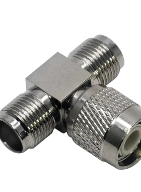 高品质tnc一公分二母转接头jkk视频射频信号三通