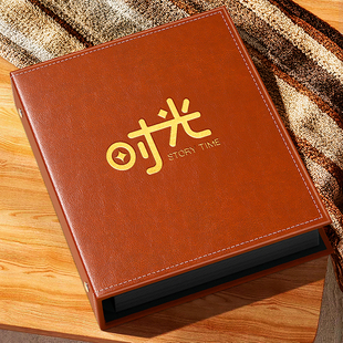 567寸200张相册本纪念册大容量家庭活页五六七插页式 成长记录影集