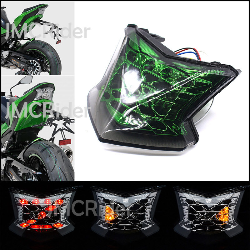 改装led后尾灯刹车转向灯20182017适用川崎ninja650 z900 z650