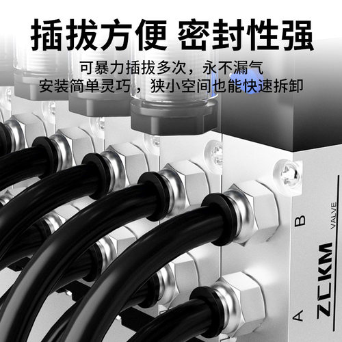 /03插接/01气管外丝-/10快螺纹气动快速602直通元件4PC8气源-接头