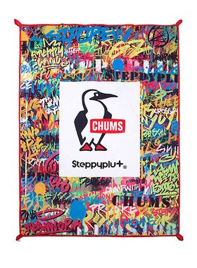 Steppyplus x CHUMS联名野餐垫日系潮流户外露营涂鸦印花烧烤地垫