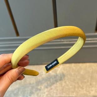 刘亦菲同款小鸡黄色布艺发箍女2025年网红新款高颅顶可爱洗脸头箍