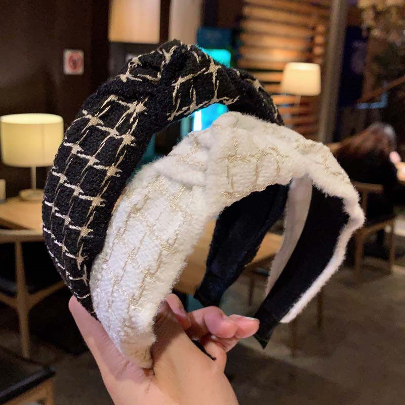 韩版秋冬格子条纹发箍宽边中间打结毛毛绒针织毛线宽边压发头箍女,饰品/流行首饰/时尚饰品新,发饰,淘宝优惠券,粉丝福利购,淘宝优惠卷