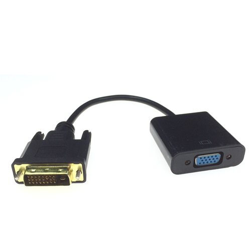 dvi24 1转vga接头台式电脑显卡dvi-d转vga母显示转换器转接线24+1