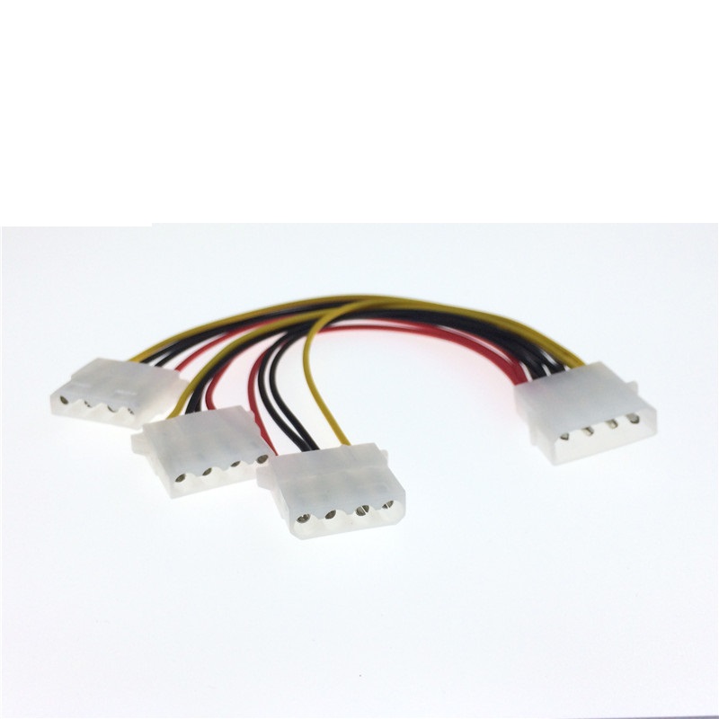 IDE电源线大D4针一分三线4pin针硬盘电源线一拖三D型1分3母转换线