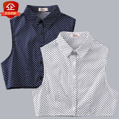 大码 毛衣假领全棉 饰领秋冬季 假领子女圆点衬衫 假领衬衣领多功能装