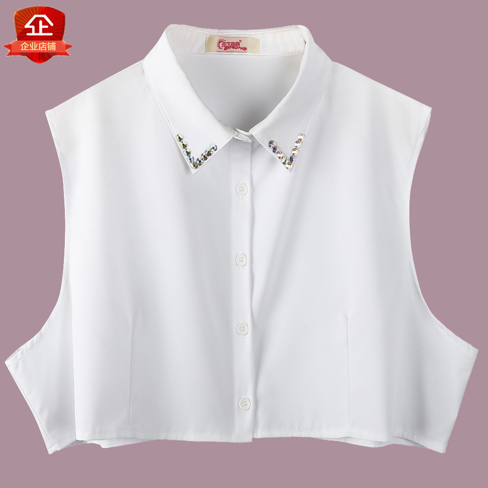 斤大码假领子百搭装饰胖妹妹衬衣