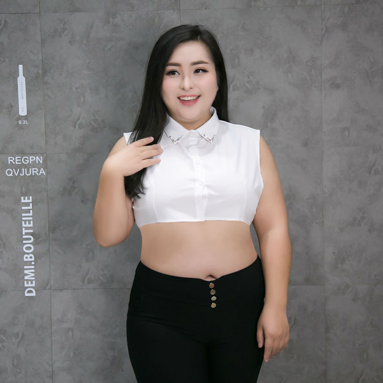 钻大码假领子女冬季韩国装饰衬衫