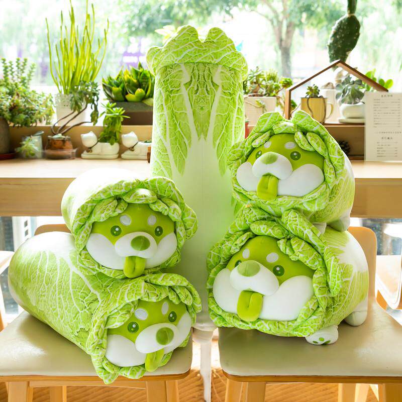 菜狗玩偶正版蔬菜精灵白公仔玩偶小狗毛绒具娃娃女生礼物抱枕睡觉