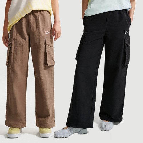 Nike耐克工装风多口袋直筒裤女休闲运动长裤宽松IR7567-214-010