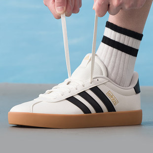 Adidas阿迪达斯VL Court 3.0女子复古德训鞋系带休闲鞋IH6574
