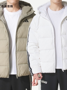 阿迪达斯男装25冬季运动服户外保暖休闲羽绒服外套KH3989 KH3988