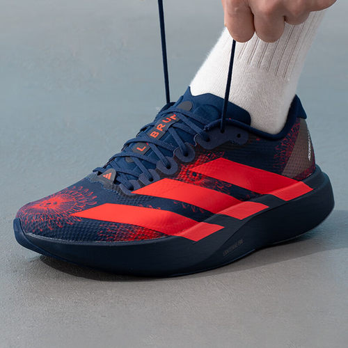 Adidas阿迪达斯跑步鞋男透气缓震系带运动鞋休闲健步鞋KI9156
