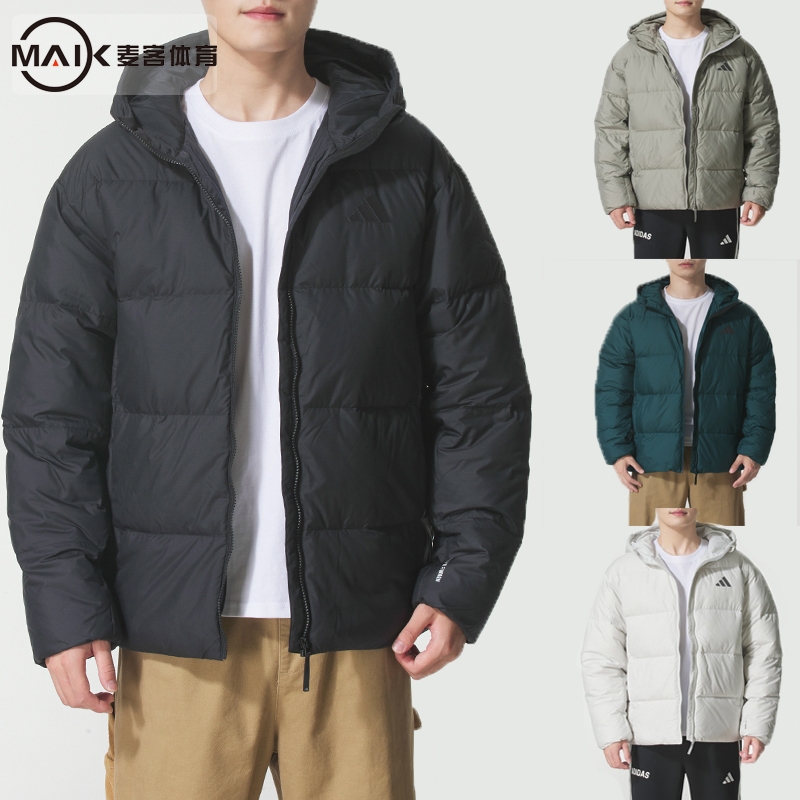 阿迪达斯男冬季防风保暖羽绒服