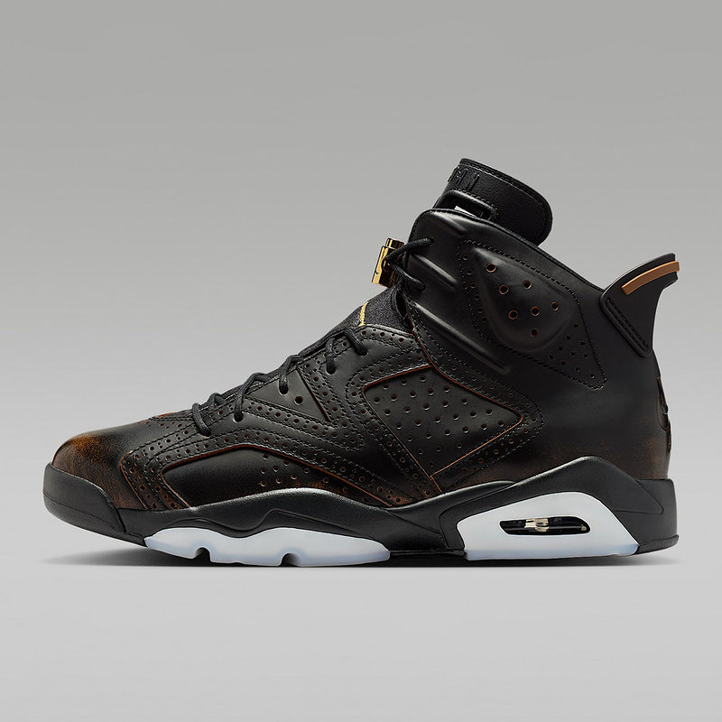 Nike耐克Air Jordan6乔丹6代男黑金复古高帮气垫篮球鞋IR7572-220图片