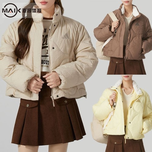 阿迪达斯短款羽绒服夹克外套
