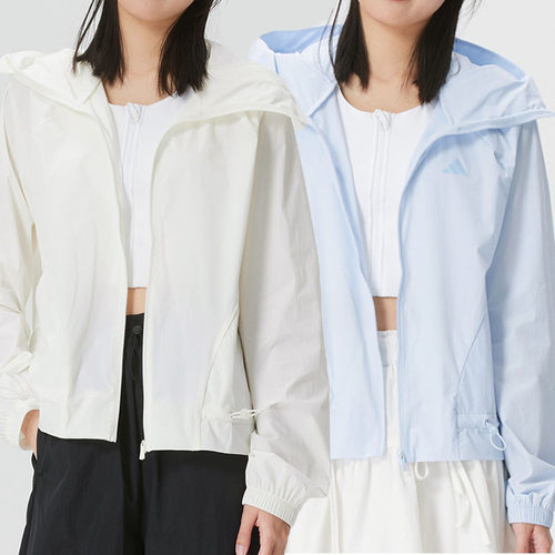 阿迪达斯三叶草女装2025春季新款运动休闲连帽外套KH2713 KH2711