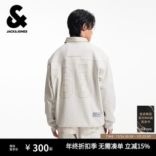 宽松卫衣运动上衣 落肩袖 杰克琼斯男装 士NBA联名冬卫衣2025年新款