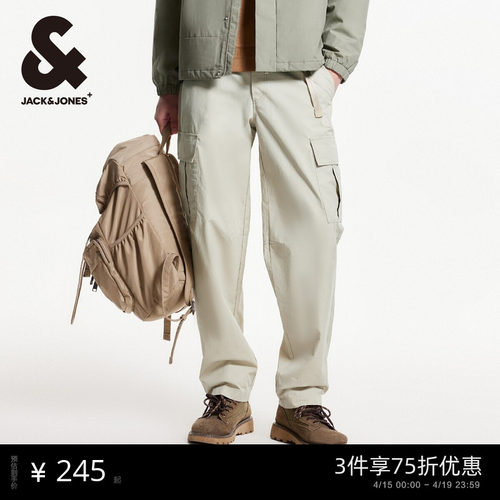 杰克琼斯直筒工装休闲裤男装