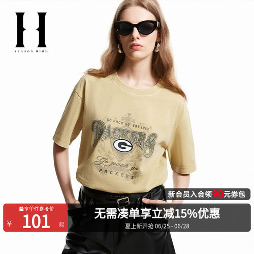SEASONHIGH女士夏季短袖