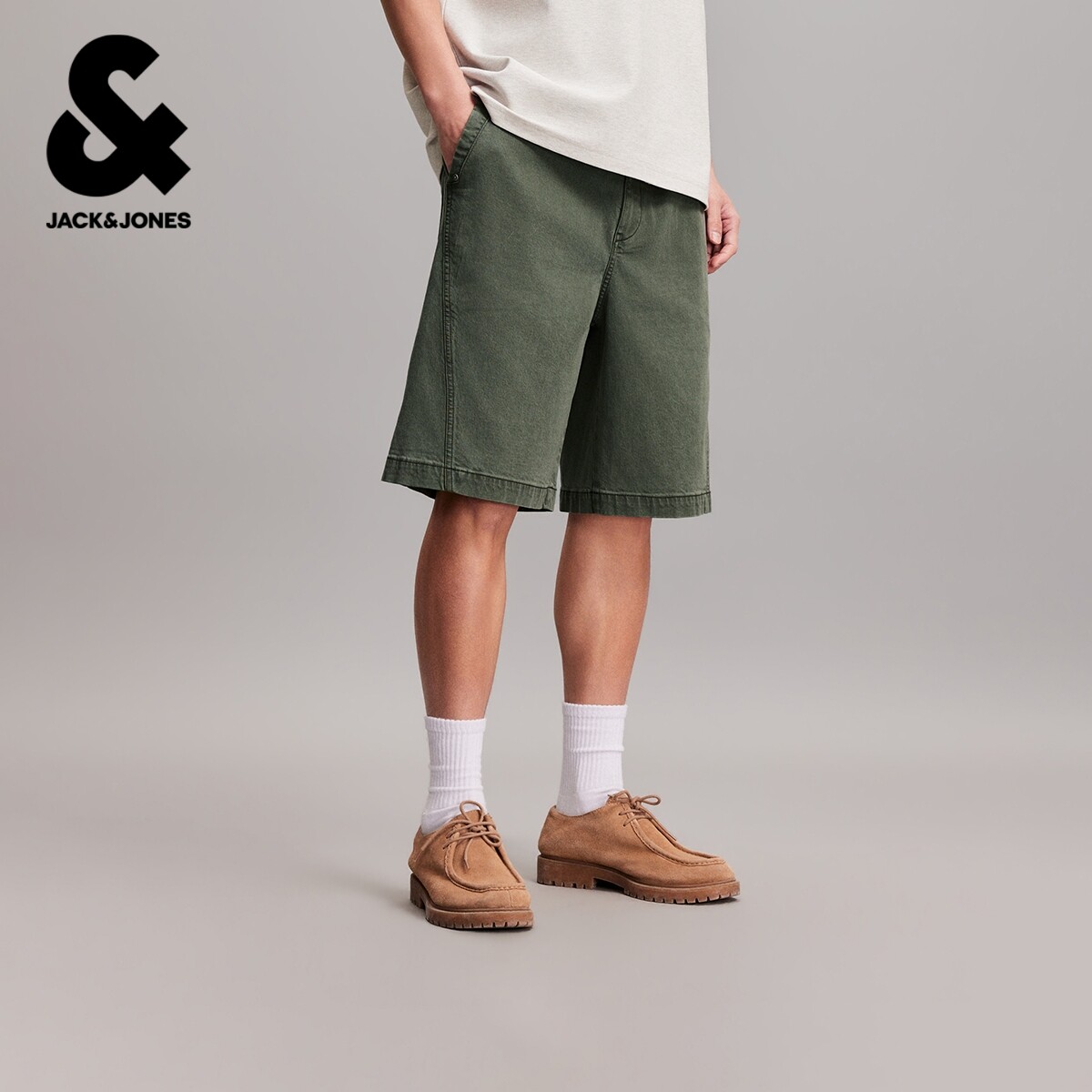 杰克琼斯男装短裤春夏季潮流休闲宽松舒适百搭潮流通勤百搭短裤子