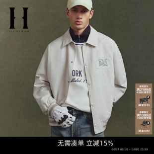 SEASON NFL联名时尚 出街潮百搭舒适宽松翻领夹克外套男装 HIGH春季
