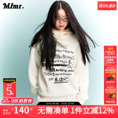 原创趣味提花针织衫MLMR圆领