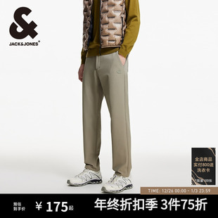 子男裤 休闲裤 男款 舒适简约纯色时尚 男装 裤 直筒裤 杰克琼斯秋季 长裤