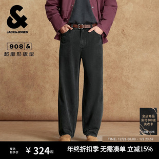 牛仔裤 超廓时尚 长裤 杰克琼斯秋季 子男款 男装 精致刺绣百搭裤 新款