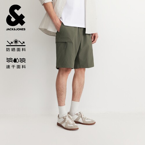 杰克琼斯工装速干五分短裤