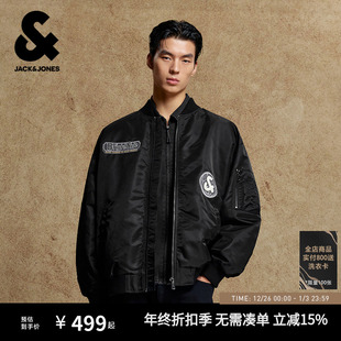 复古25年潮棒球服衣服 飞行员夹克美式 杰克琼斯男装 秋冬外套男新款