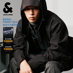 新款 春季 杰克琼斯机能冲锋衣款 连帽夹克宽松防风外套男装 防水