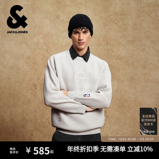 毛衣针织衫 冬季 纯色上衣 男装 杰克琼斯NBA联名湖人队2025年新款