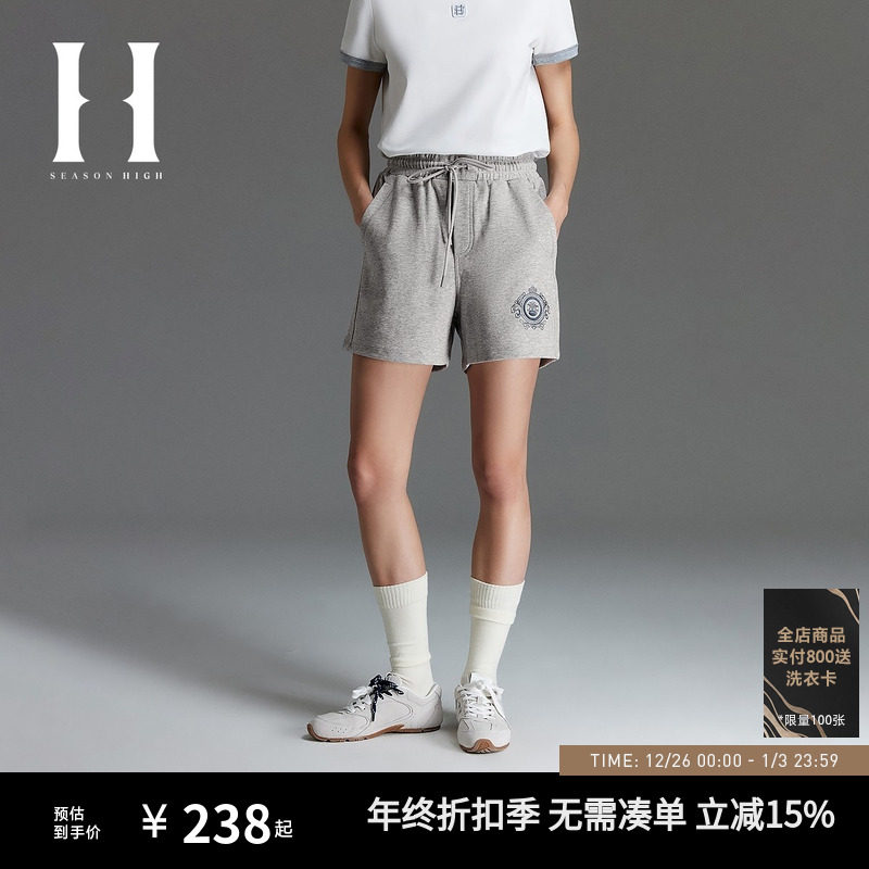 SEASONHIGH x NFL联名酋长队女士秋季款短裤松紧腰头