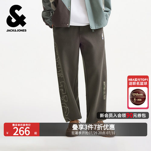 略宽松版型 抽绳可调节腰头 双侧插袋