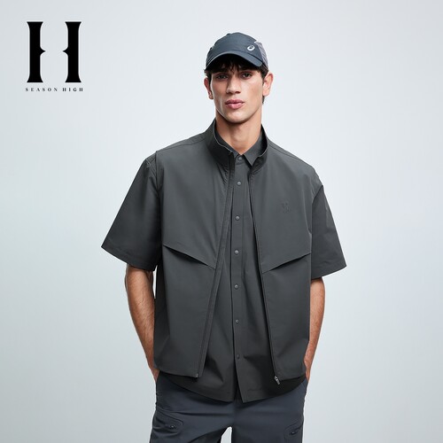 SEASONHIGH男士夏季潮流马甲