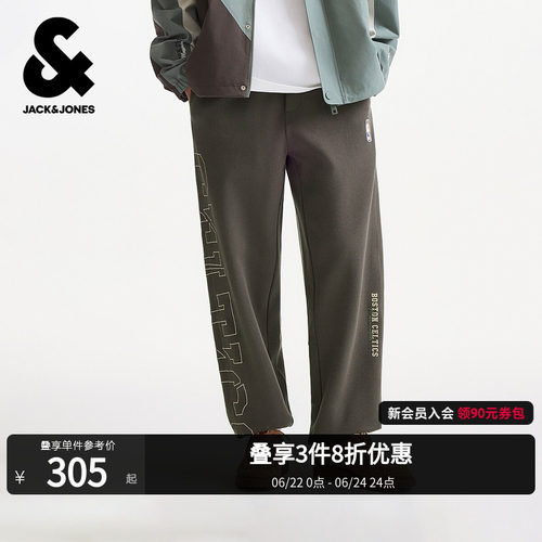 略宽松版型 抽绳可调节腰头 双侧插袋