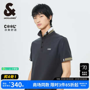 新款 士夏25年短袖 杰克琼斯翻领男装 式 翻海鸥领短袖 T恤高级polo衫