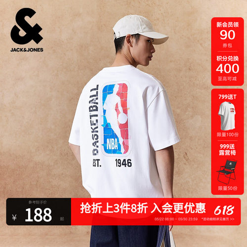 略宽松版型；罗纹圆领；艺术解构风格胶印