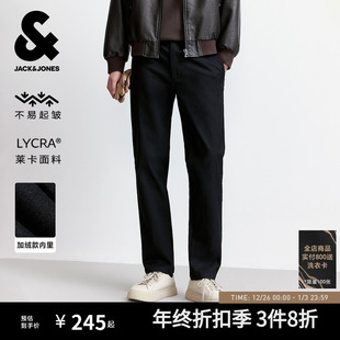 长裤 秋冬不易起皱商务直筒休闲裤 杰克琼斯男装 子男款 零压加绒