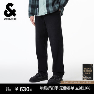 商场爆款 子225314076男装 杰克琼斯秋季 长裤 士 宽松直筒休闲裤