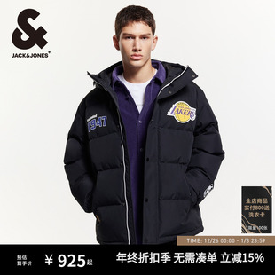 羽绒服潮 NBA联名高街篮球潮流立领保暖短款 杰克琼斯男装 秋冬新款